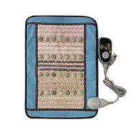 PHYMAT Far Infrared Jade Heating Pad with 5 Color Amethyst - FIR Therapy Mat - FDA Registered - Adjustable Temp Settings (23.5”X16”)