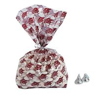 Fun Express - Burgundy Graduation Cello Bags for Graduation - Party Supplies - Bags - Cellophane Bags - Graduation - 12 Pieces