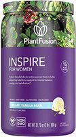 PlantFusion Inspire Women Protein Powder | Plant Based Vegan Protein Supplement | Balances Stress & Female Hormones | Supports Metabolism, Strong Hair & Nails | No Bloat | Creamy Vanilla Bean 2 Lb