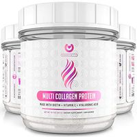 Multi Collagen Peptides Powder – #1 Dissolving Collagen Powder Type I,II,III,V & X with Biotin & Vitamin C – Anti-Aging, Healthy Hair, Skin & Nails - Keto & Paleo Friendly Protein - Unflavored