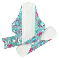 Charlie Banana 3 Feminine Pads, Super Floriana, 0.4 Pound