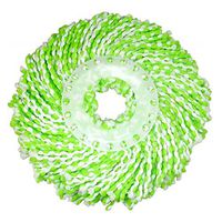 Blppldyci Replacement Fibre Swivel Mop Head, Suitable for 6.3" Mop Disk (Green)