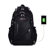 Travel Laptop Backpack with USB Charging Port, Durable Business Backpack with Multi-Function Pockets Fits 15.6 Inch Laptop (black with USB)