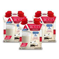Atkins Meal Size Protein-Rich Shake, Vanilla Cream, Keto Friendly, 16.9 oz., 4 Count (Pack of 3)