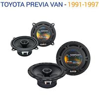Compatible with Toyota Previa Van 1991-1997 OEM Speaker Upgrade Harmony R5 R65 Package New