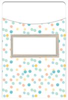 Eureka Library Pockets -Confetti Splash Dots