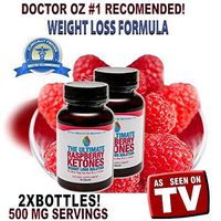 Ultimate Raspberry Ketone 2 Bottles (120 Caps, 30-Day Supply) with 500mg Highest Grade Formula + African Mango for Appetite Suppression