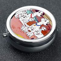 DISNEY COLLECTION Pill Case 101 Dalmatian 3 Sets Water Rust Proof Travel Portable Daily Medicine Pill Box