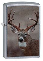 Zippo Big Buck Pocket Lighter, Street Chrome