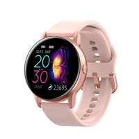 DSMART S3 Fitness Smart Watch for Ladies Girls Activity Tracker Watch with 9 Sports Modes All-Day Heart Rate Blood Pressure SpO2 Monitor, IP68 Waterproof Touch Screen Long Battery Life (Golden)