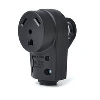 BougeRV 30 AMP RV Receptacle Plug Electrical Plug Adapter with Handle (Female Plug)