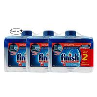 FINISH DISHWASHER CLEANER DUAL ACTION 250ml X 2 PACK (Pack of 3)
