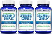 Curcumin C3 Complex with BioPerine - Powerful Health Benefits - Non-GMO Vegetarian Tumeric Capsules (3 Pack)