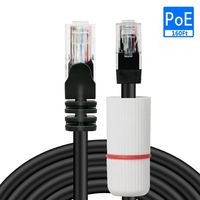 Hiseeu 160Ft Cat5e PoE Ethernet Cable,Network Cable with RJ45 Waterproof Connector,Different Network Cable Joints on Both Sides