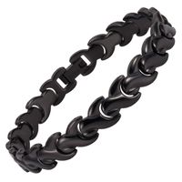 Black Magnetic Bracelet for Men Good for Rheumatoid Arthritis Symptoms Pain Relief Magnetic Therapy 21CM/12MM
