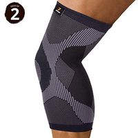 Kuron Store X-Hero Unisex Knee Support Elastic Bandage High Compression Active Stabilizer Joint Protection Arthritis Tendonitis Injury Pain Relief Sleeve Training Sport Accessory, 2 Pack Count M Black