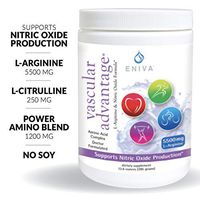 Eniva Pre Workout Nitric Oxide Powder. Extra Strength. 6,950mg Aminos Per Serving. Energy, Endurance, Circulation, Strength. Vegan. No Soy. Keto Friendly.