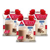 Atkins Meal Size Protein-Rich Shake, Creamy Chocolate, Keto Friendly, 16.9 oz., 4 Count (Pack of 3)