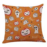 2017 Halloween Day Pillow Case,Elevin(TM)New Happy Halloween Day Pillow Cases Linen Sofa Cushion Cover Home Decor (H)