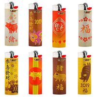 BIC Asian Series Pig Lighters Lot of 8