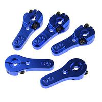 5PCS 25T M3 Metal RC Servo Arm Horn for Futaba Savox Xcore HL HSP HD Power-Blue