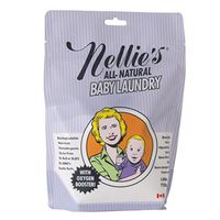 Nellie's All Natural Baby Powder Laundry Detergent Pouch Safe For Infants’ Sensitive Skin, Non Toxic ,1.6 Pound