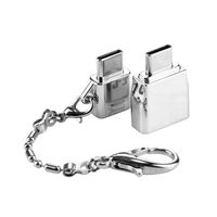 Amyove Portable Metal USB Type C Adapter Micro USB Adapter Converts with Keychain