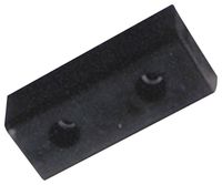 Durable Corporation Rubber Molded Bumper, Rectangular, Horizontal Mount, 2 Holes, 10" Length, 4-1/2" Width, 3" Depth