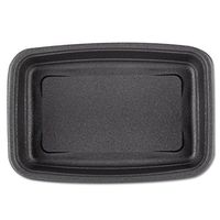 Genpak Smart Set Pro Polypropylene Black Rectangular Microwave Safe Container, 24 Ounce - 300 per case.