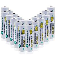 QBLPOWER NiCd AA 1000mAh 1.2V Solar Rechargeable Batteries Double A Battery Pack for Outdoors Solar Lights,Garden Lights,Remotes,Mice(20 PCS)