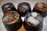 5 large aesthetic QUARTZ CRYSTAL ORGONE ENERGY TB's FOR EMF PROTECTION, HOME OR OFFICE DECORATION, IMPROVED SLEEP makes perfect and complete home system for maximum protection from WiFi and EMF