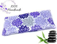 Natural Soothing Aromatherapy Lavender Infused Eye Pillow for Yoga, Sleeping, Meditation, Relaxation, Headache, Stress Relief | Herbal Eye Mask - Purple Fleece - Pack of 1