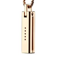 Clearance ! ღ Ninasill ღ Exclusive Unique Metal Necklace Pendant Magnetic Holder Chain Band (Gold)