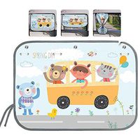 Car Sun Shade Curtain for Side Window for Baby Kids Children - Sunshade Protector - Protects from Sun Glare and Heat. Blocks UV Rays Glare - Car Interior Sun Blocker Blind (SpringDay)