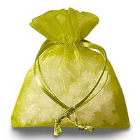 Lime Organza Bags | Quantity: 30 | Width: 3"
