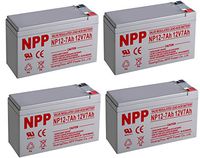 NPPower NP12-7Ah 12V 7Ah Sealed Lead Acid Battery F1 Style Terminals / (4pcs)
