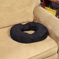 ZHAO XIN Seat Cushion for Hemorrhoid Treatment Prostate Post-Surgery Relief Pregnancy Pillow Orthopedic Lift Cushion Made of Premium Comfort Foam for Home Work or Car,Black