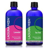 Lagunamoon Essential Oils Set, Lavender Tea Tree Essential Oil, 100% Natural Aromatherapy Oils (5.07 Ounce / 150ml)