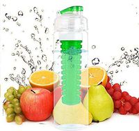 caomei Detox Water Bottle 700 ml Sports Fruit Infusion Bottle Water Bottle Green Plastic Water Bottle Sports Travel Drinking Utensils