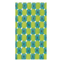 Caspari Le Moderne Paper Guest Towel Napkins in Green, Four Packs of 15
