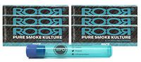 ROOR Rice 1 1/4 Papers (6 Packs) with Rolling Paper Depot Kewl Tube