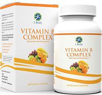 Vitamin B Complex – 5-MTHF Folate with B1, B2, B5, B6, Methyl B12, Niacin, Biotin – Wide Range of Benefits for Stress, Heart Health, Healthy Brain Function, Nervous System Support