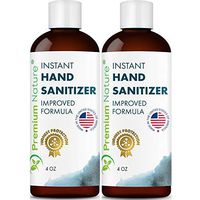 Instant Hand Sanitizer Gel - Value Size Advanced Natural Hand Sanitize Cleaner Portable Aloe Vera Moisturizer 4 oz 2 Pack