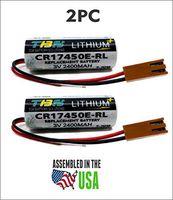 2PC GE Fanuc CR17450E-RL, A02B-0200-K102,PLC Replacement Battery 3.0V PLC