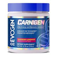 Evogen Carnigen | Carnitine Fat Burning Powder, Carnitine Tartrate, Acetyl-l-carnitine, Carnitine Orotate, Carnitine Fumarate, Bioperine | 50 Servings | Raspberry Lemonade