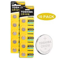 Toshiba CR1216 3V Lithium Coin Cell Battery Pack of 10