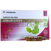 ARKOPHARMA ARKOFLUIDES Ginkgo Biloba BIO (20 x 15 ml)