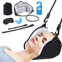 Neck Head Hammock for Neck Head Pain Relief Portable Relieves Shoulder and Back Pain with Durable Elastic Safety Cords