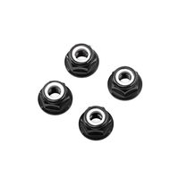 GetFPV Affiliate M5 Black Aluminum Flange Lock Nut (Set of 4) FPV Drone Racing