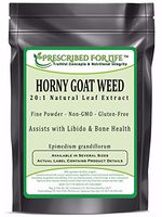 Horny Goat Weed - 20:1 Natural Leaf Extract Powder (Epimedium grandiflorum), 25 kg
